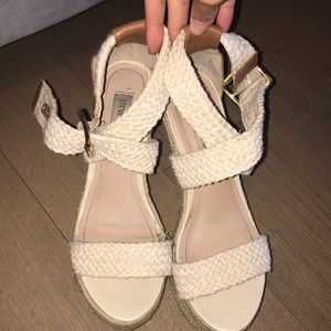 Steve Madden strapy espadrille wedges